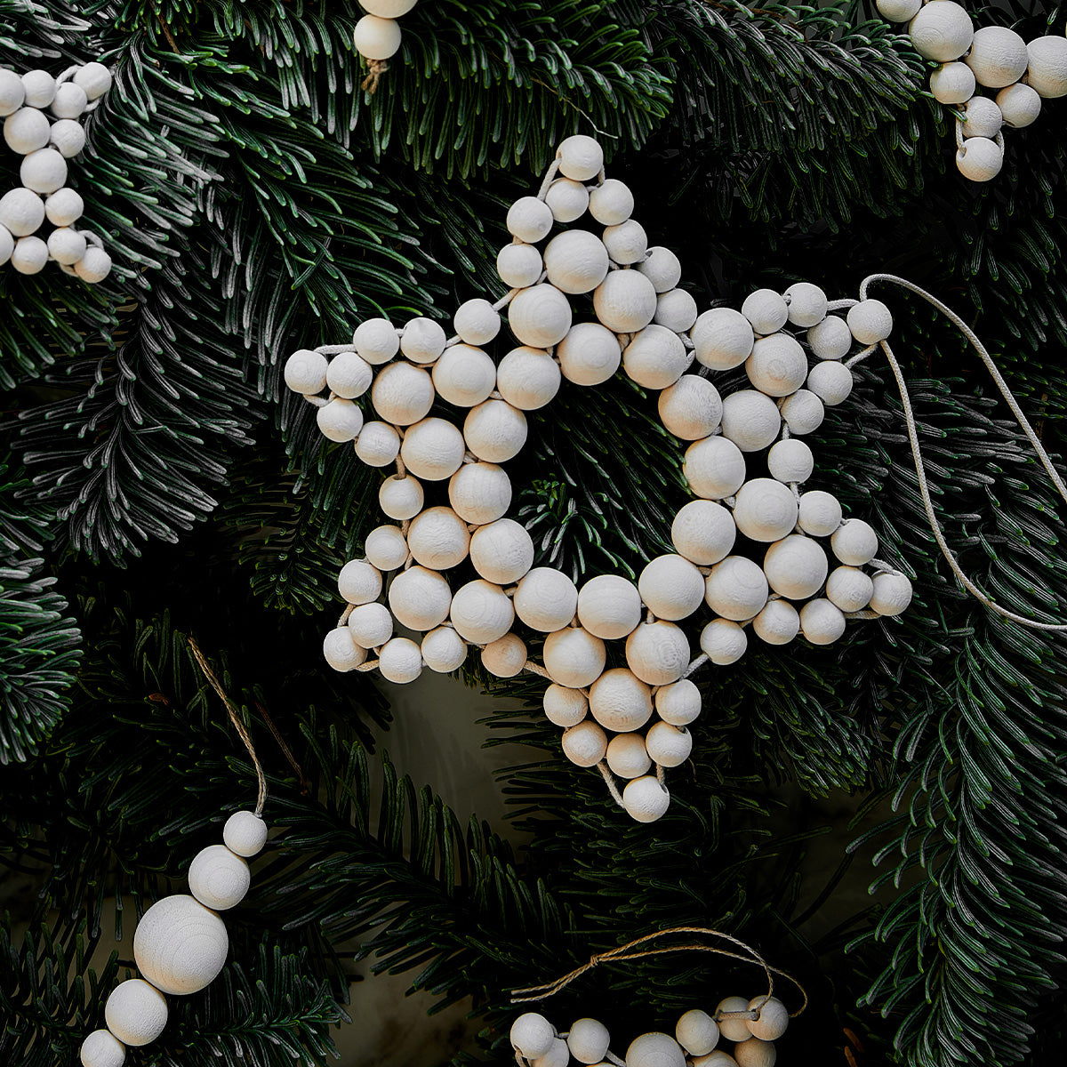 Star Ornament, 15 cm, white