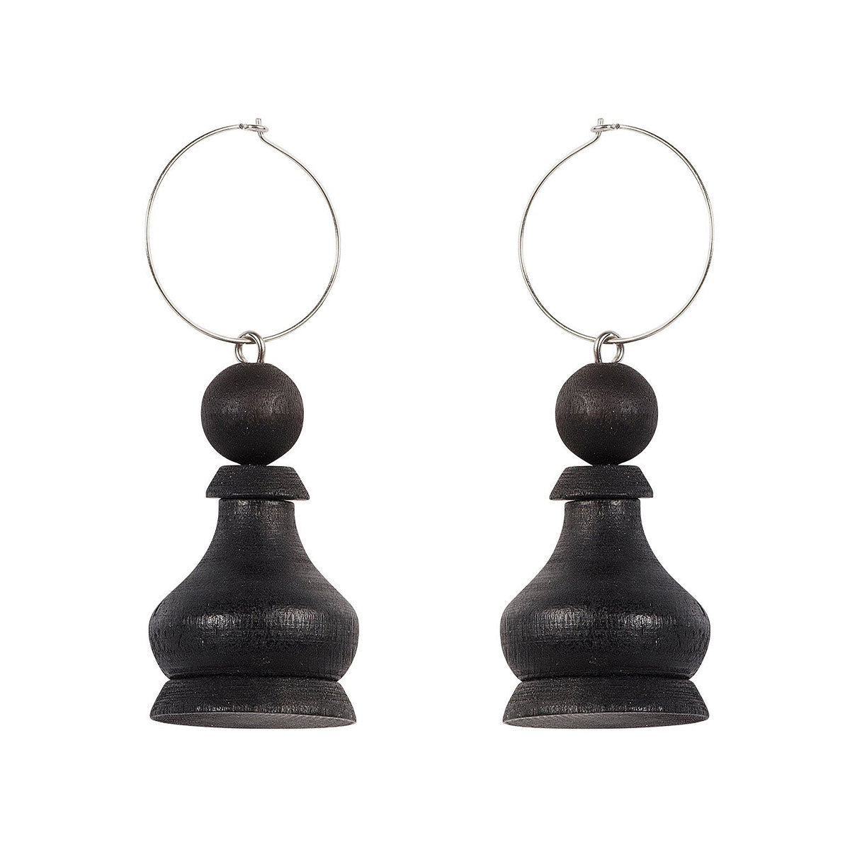 Sotilas earrings, black