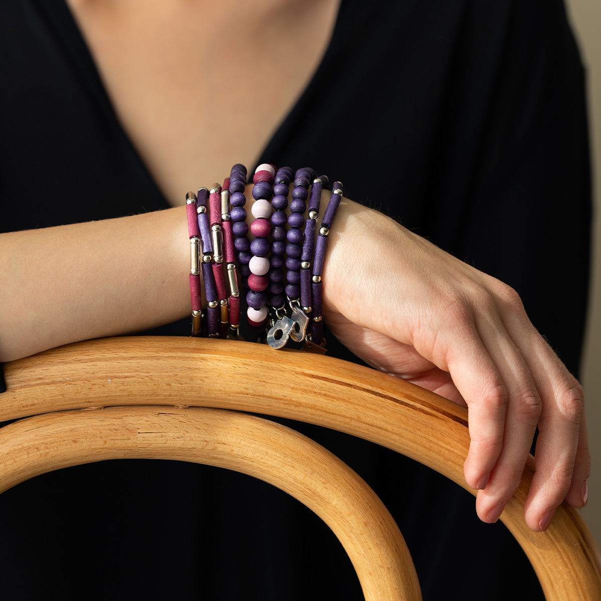 Vieno bracelet, purple