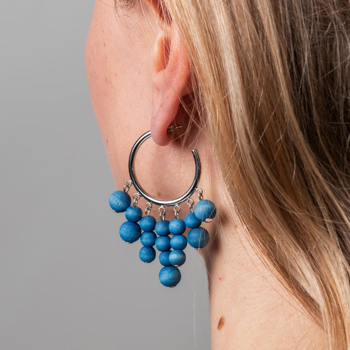 Gisella earrings, blue