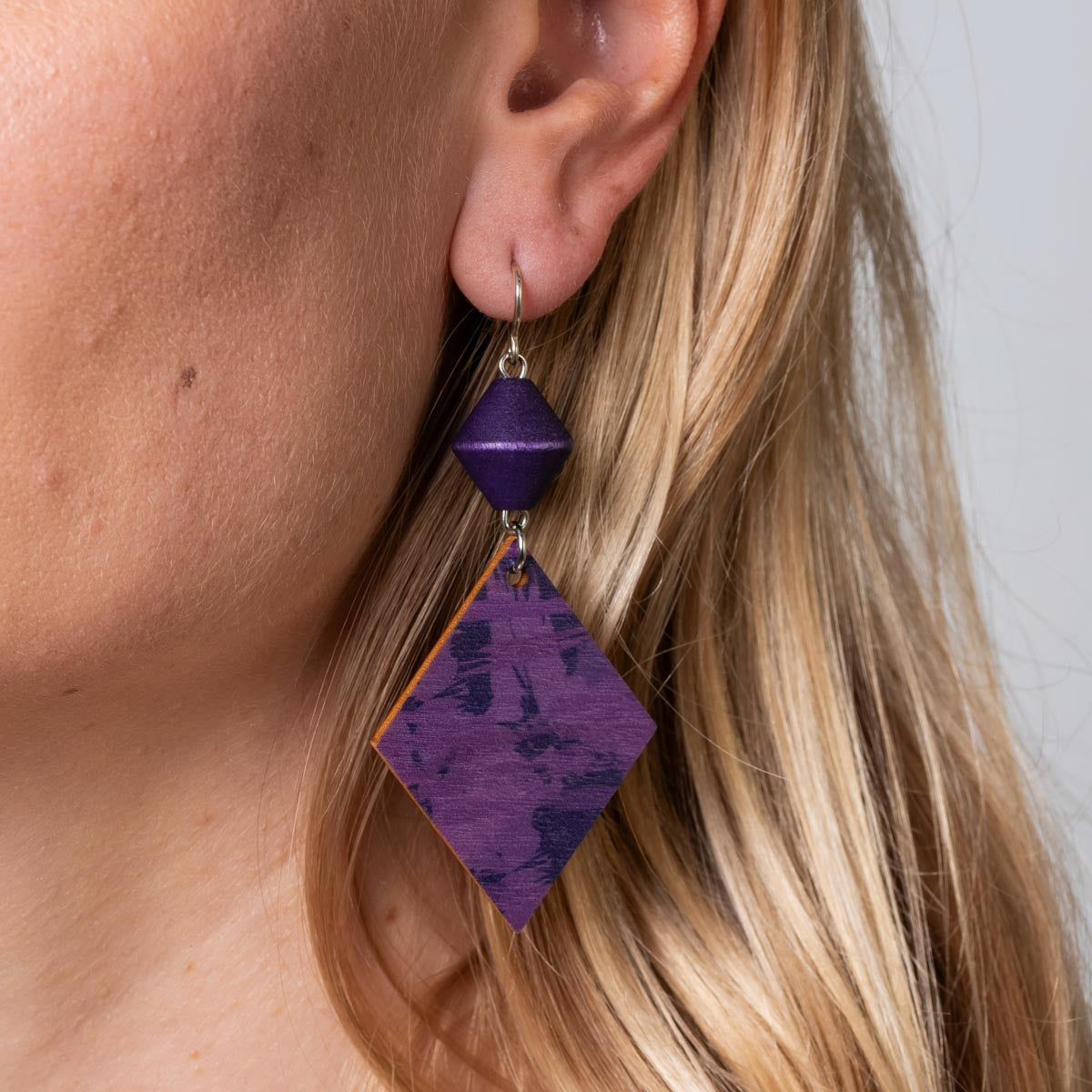 Tallinna earrings, purple