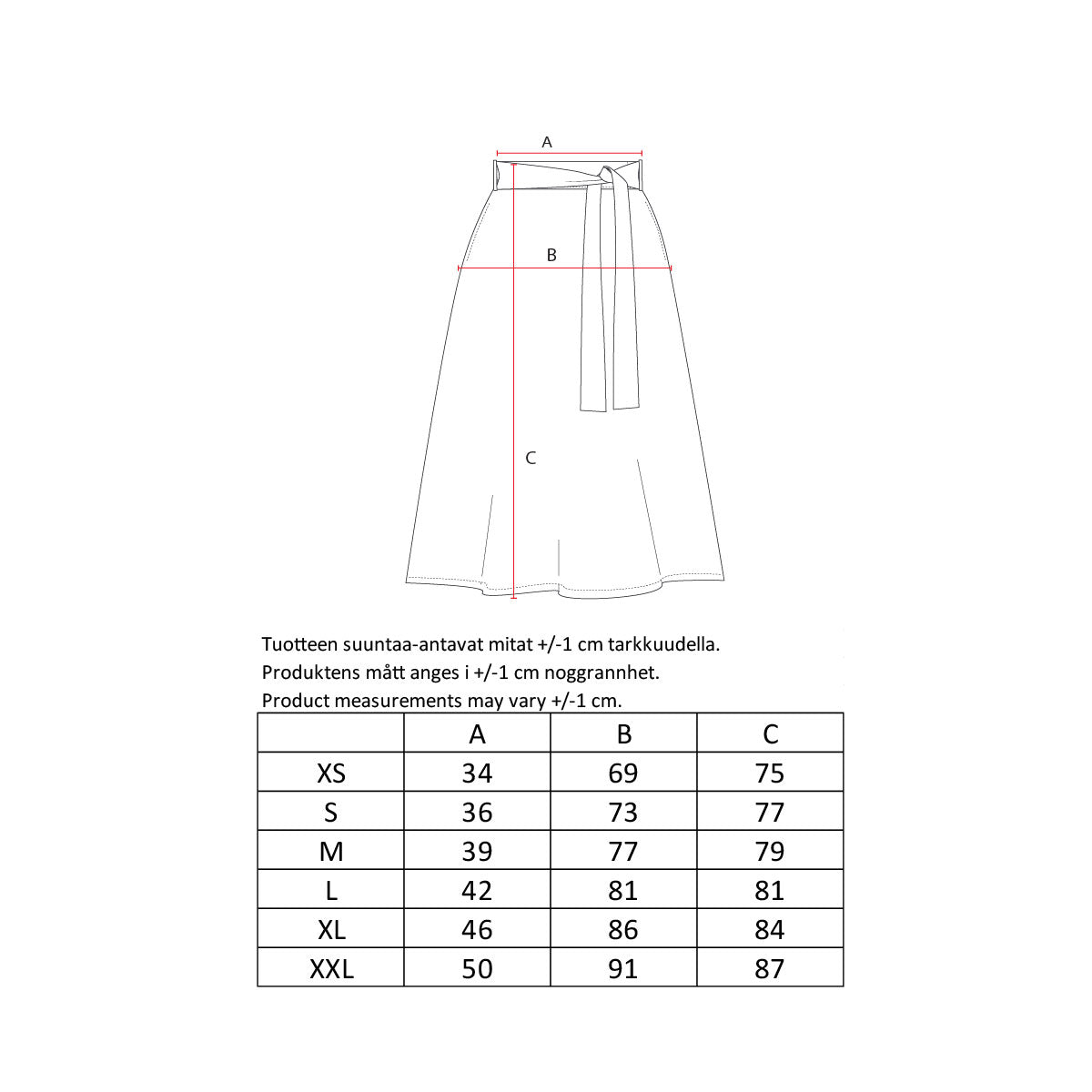 Kaisla skirt, black