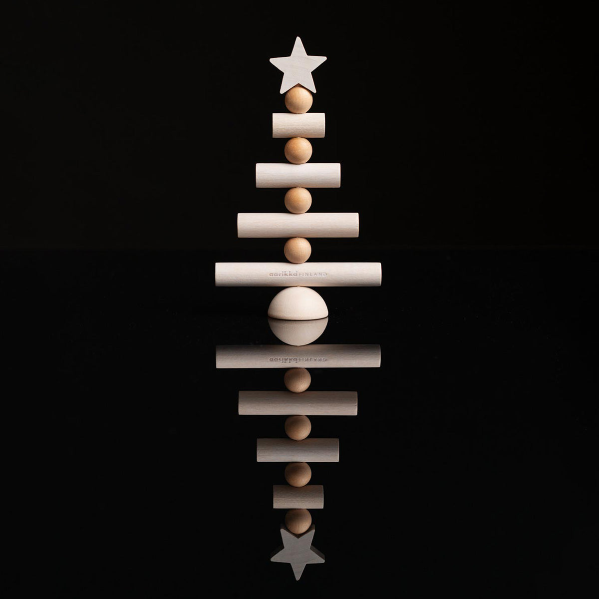 Joulupuu table decoration, white