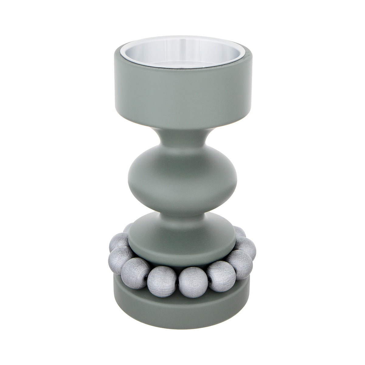 Prinssi candleholder, green and silver