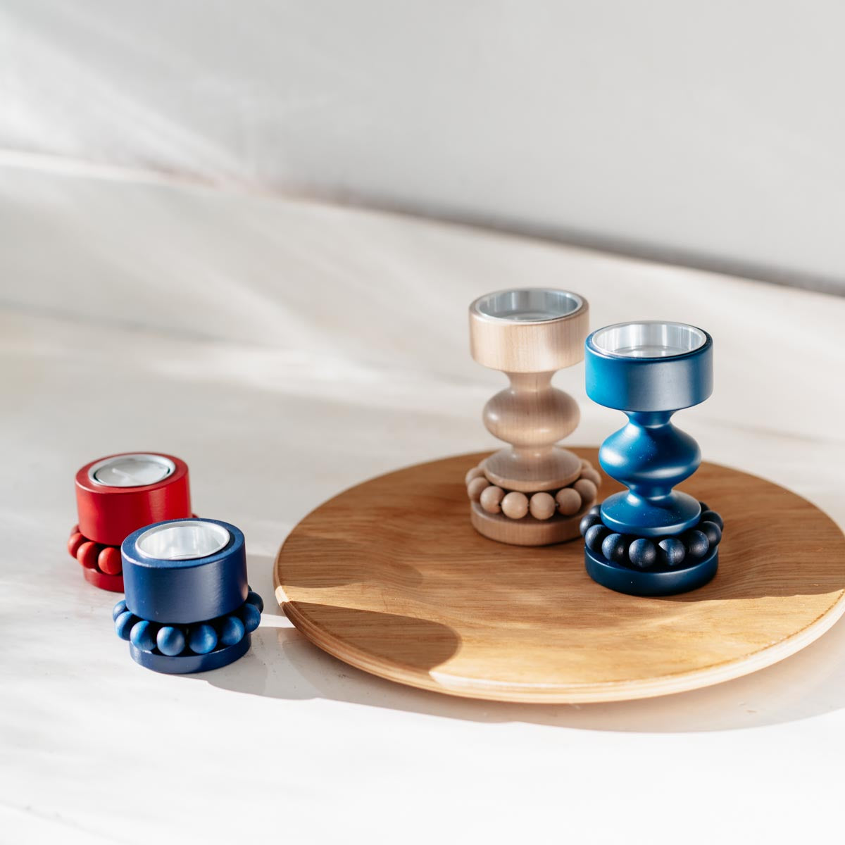 Prinsessa candleholder, dark blue