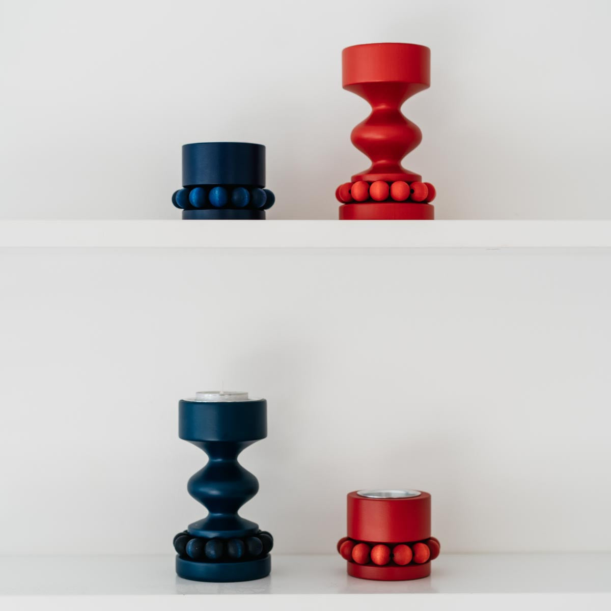 Prinsessa candleholder, dark blue