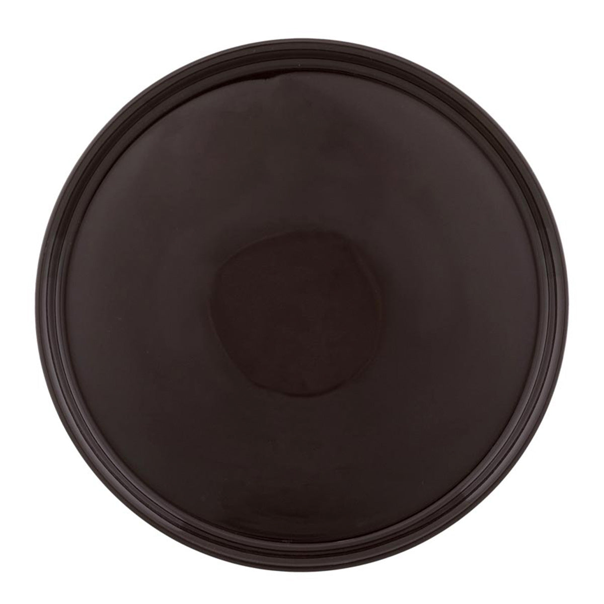 Nuppu bread plate, 17,5 cm, dark brown