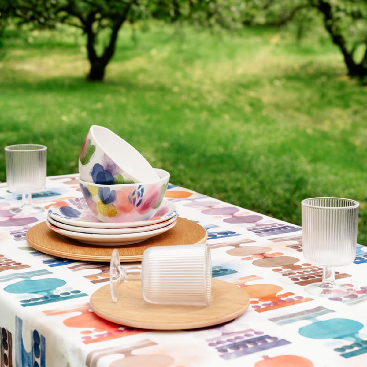 Keisarinna tablecloth, white, 150 x 300 cm