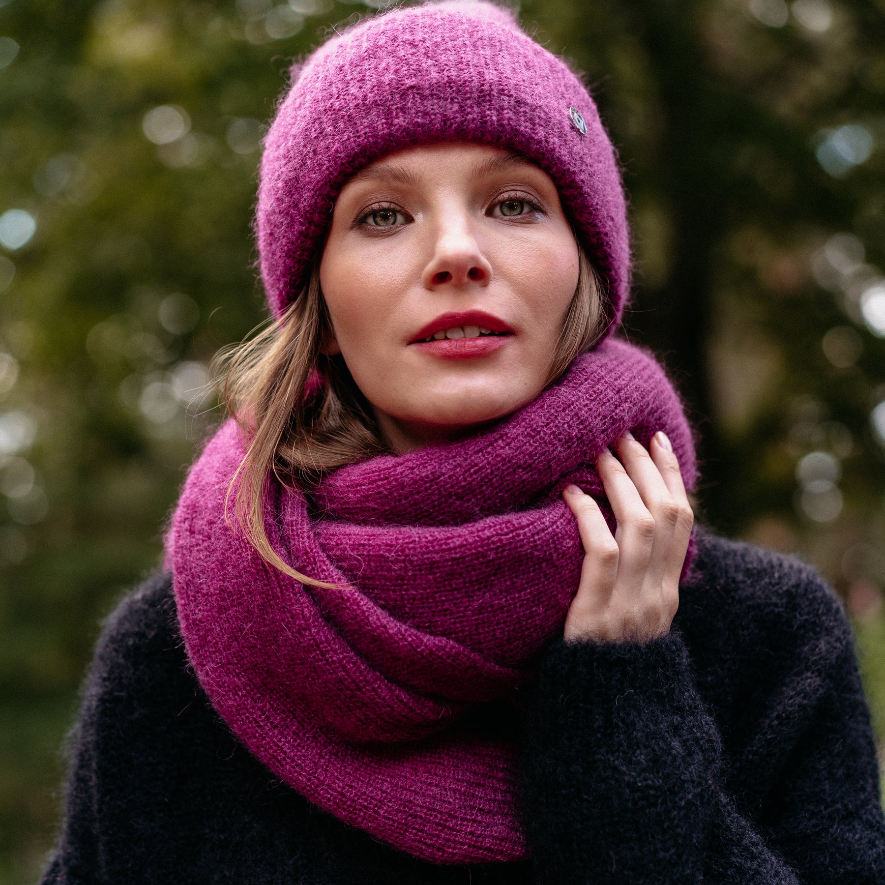 Taimi beanie, fuchsia