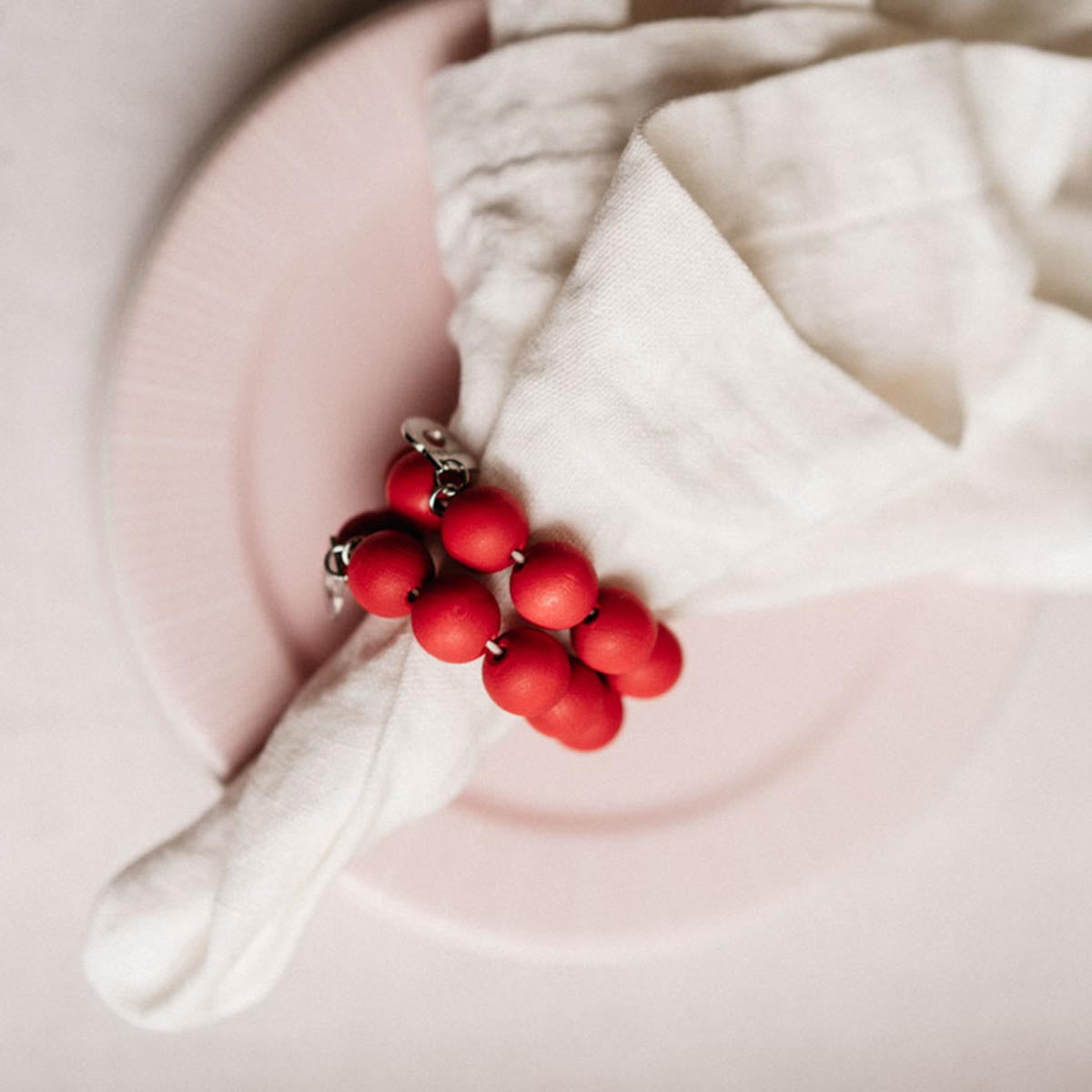 Vallaton linen napkin, 2 pcs, natural white