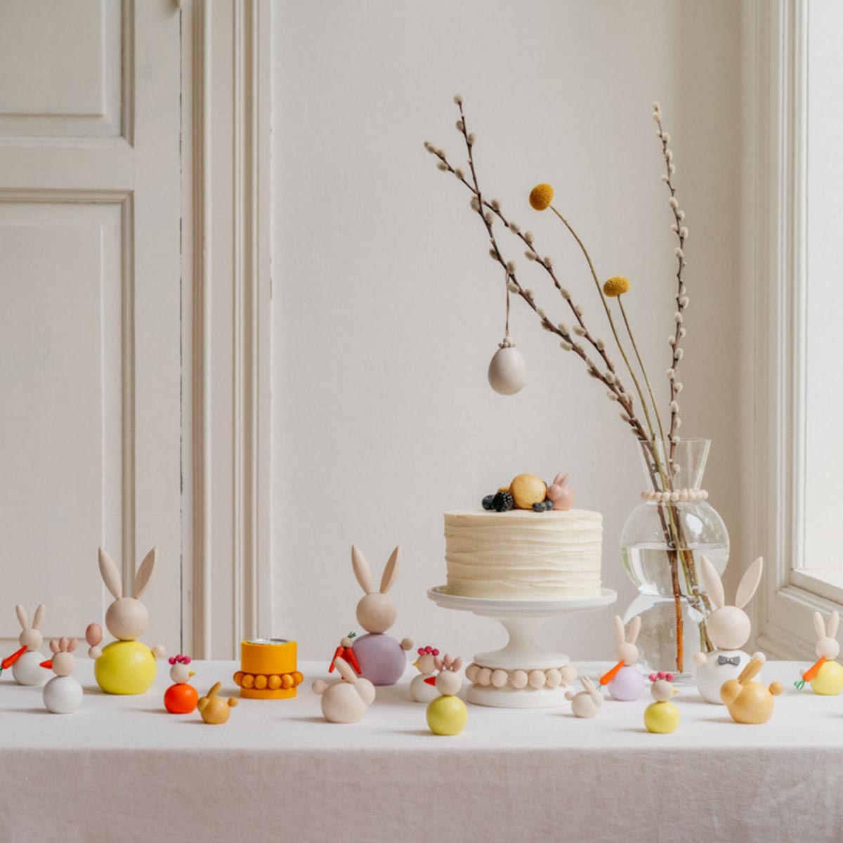 Jänö table decoration, white