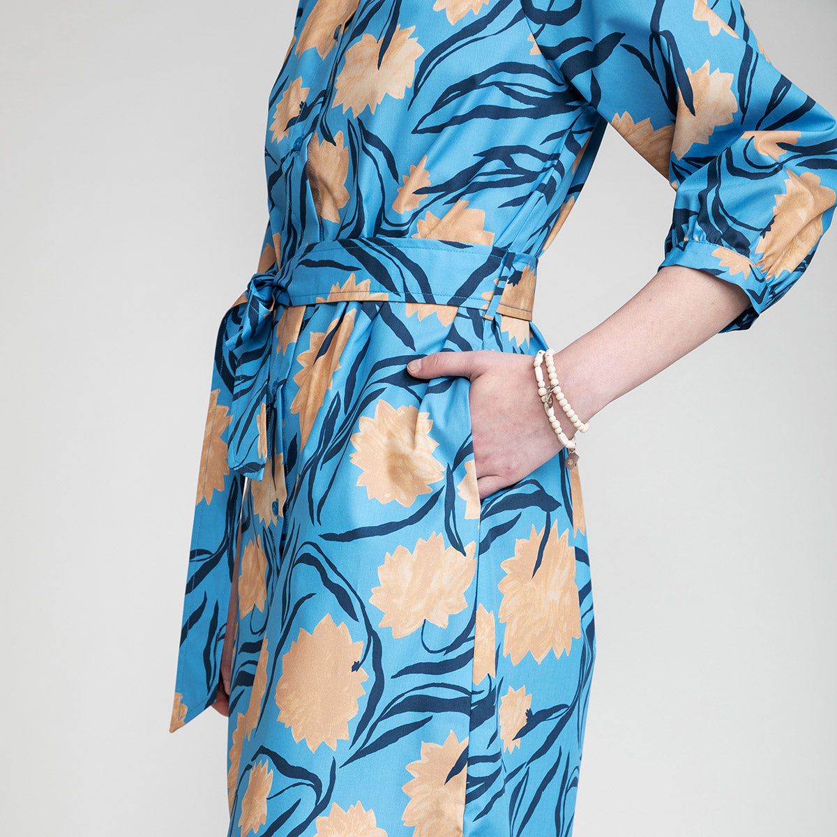 Nini shirt dress, Maura, blue