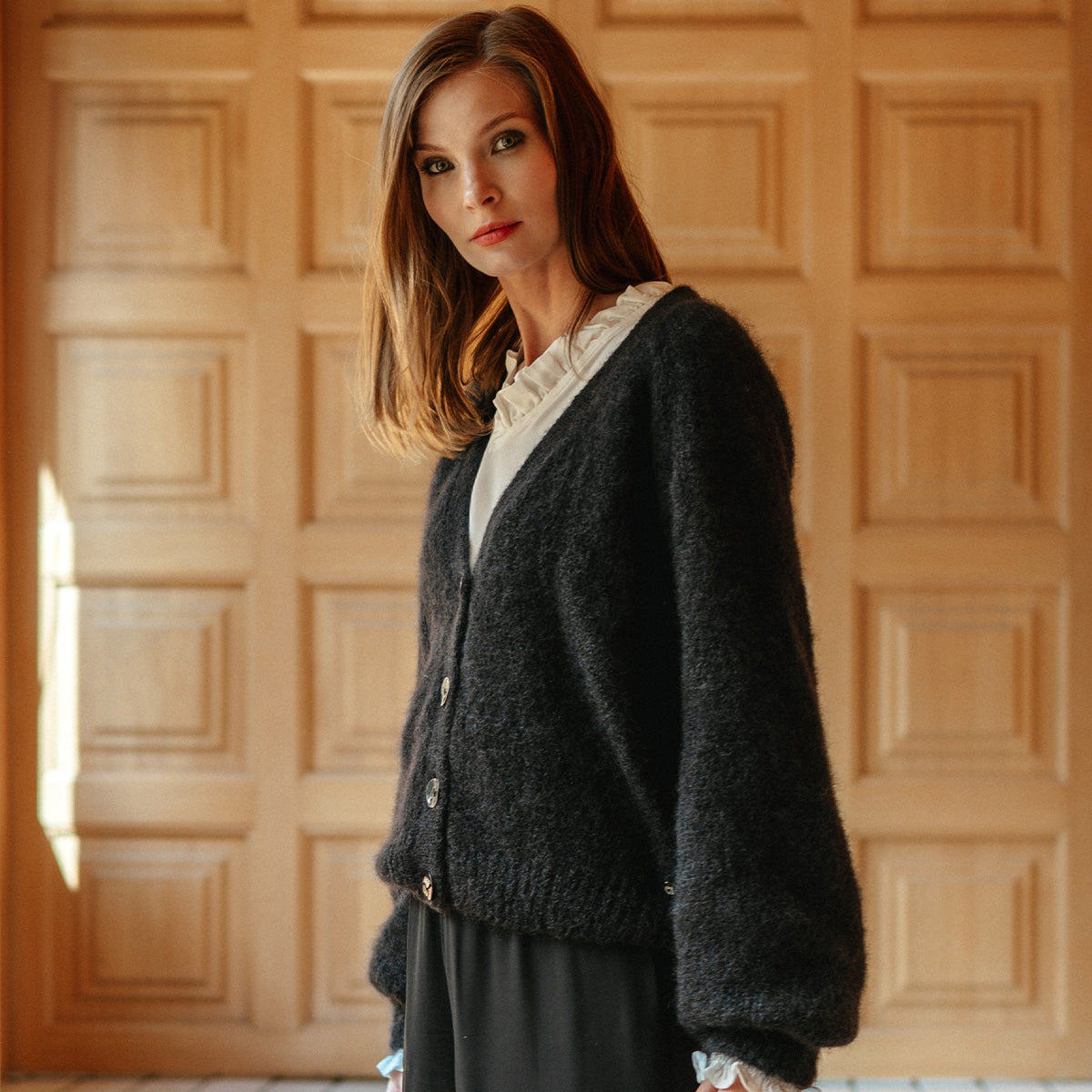 Saimi cardigan, black