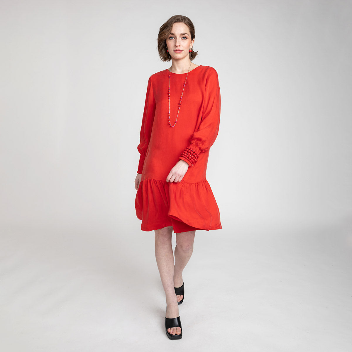 Verla dress, red