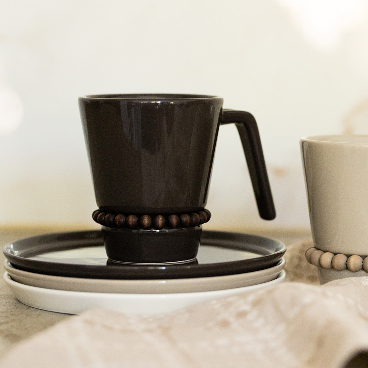Nuppu mug, dark brown, 3 dl