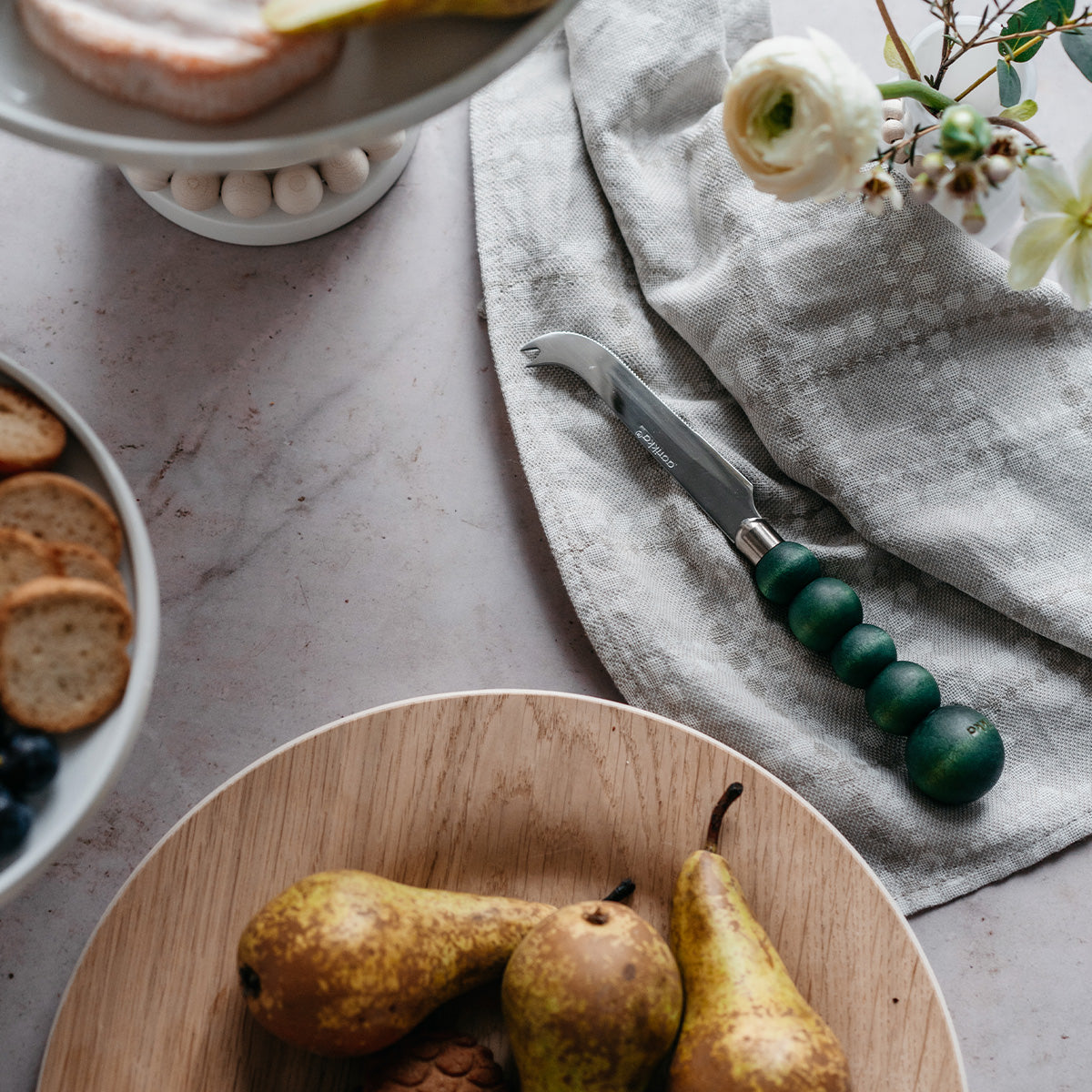 Puisto cheese knife, green