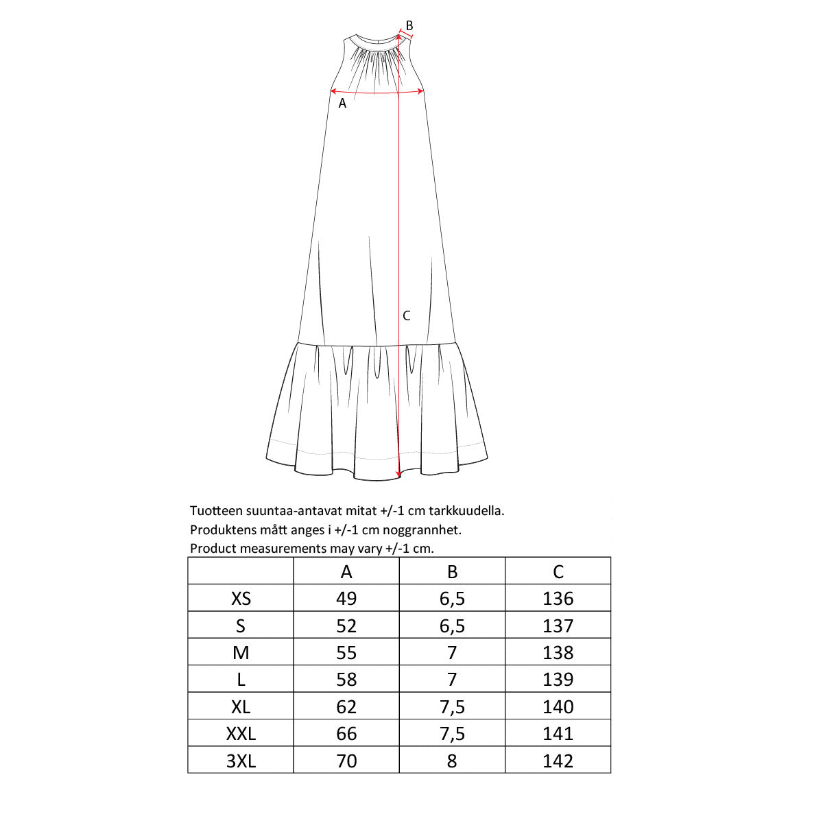 Merili dress, Kaari, copper