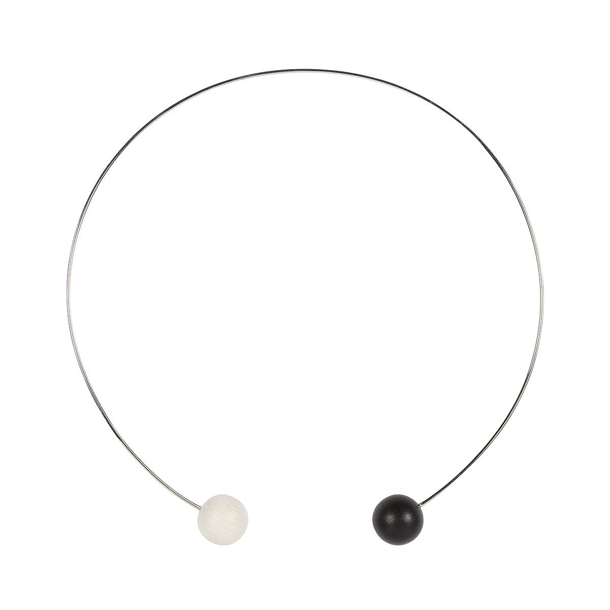 Planeetat necklace, black and white