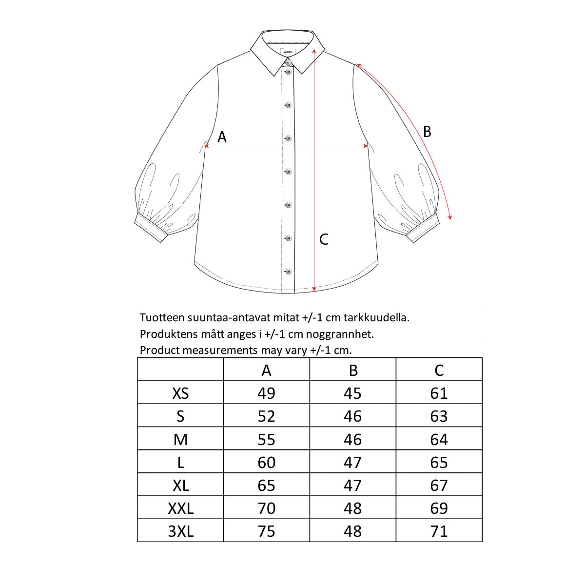 Nita shirt, Maura, blue