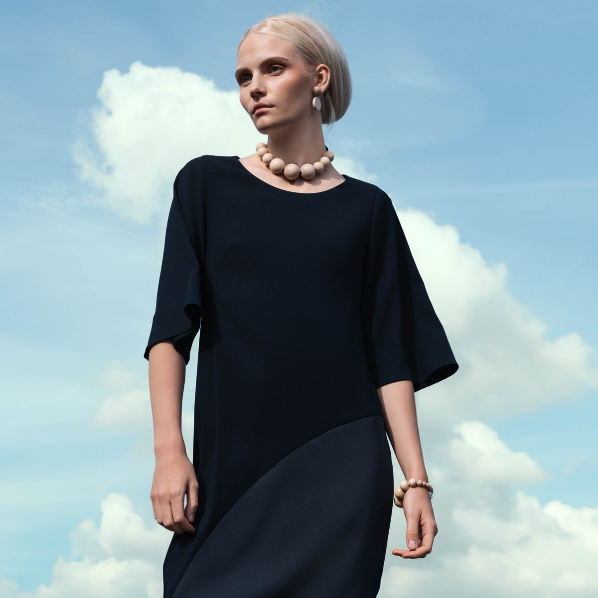 Nova dress, Utu, dark blue