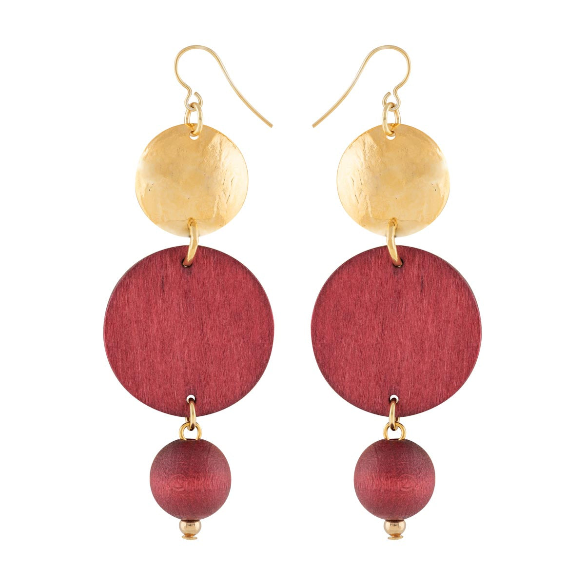 Wine tassel best sale earrings