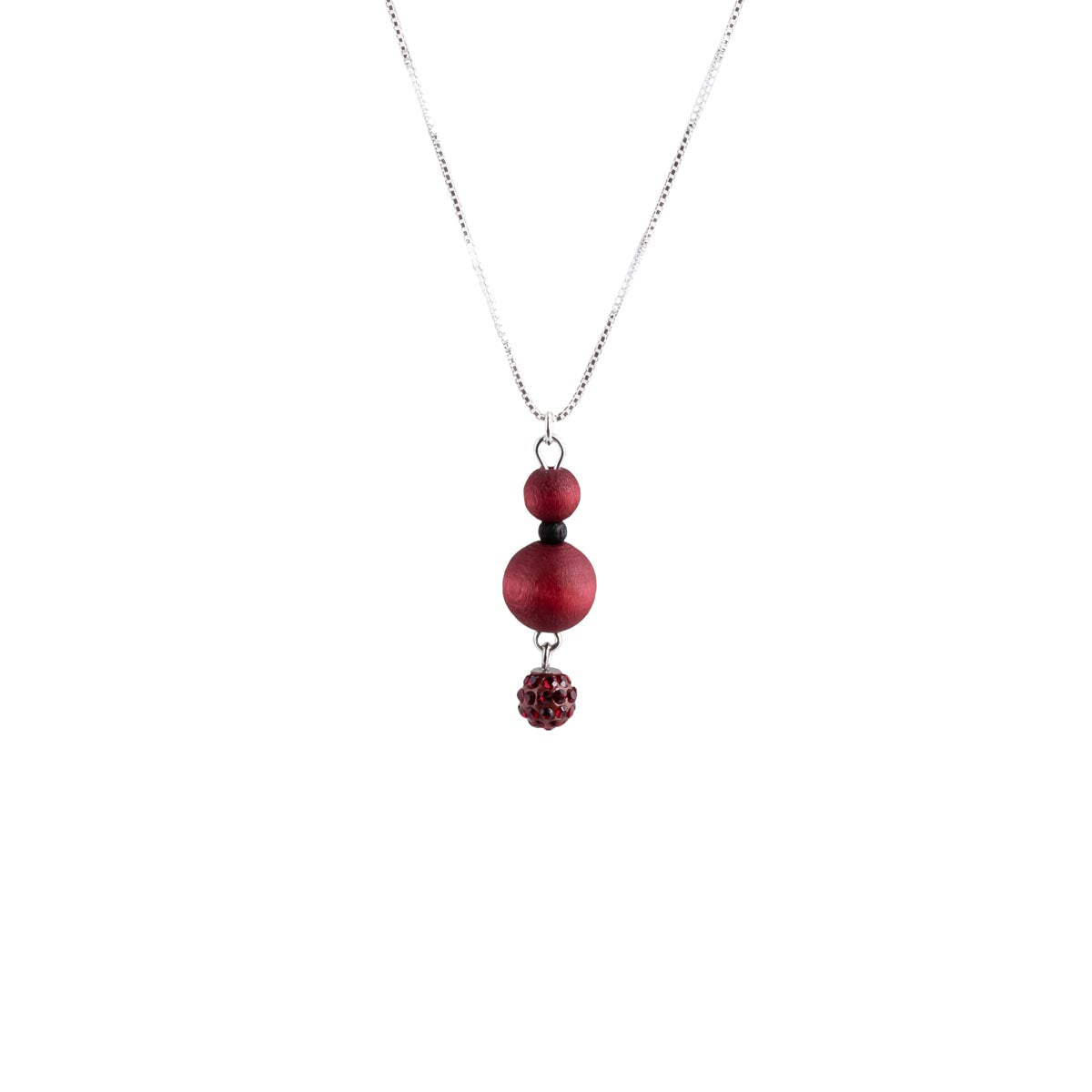 Tuike pendant, wine red