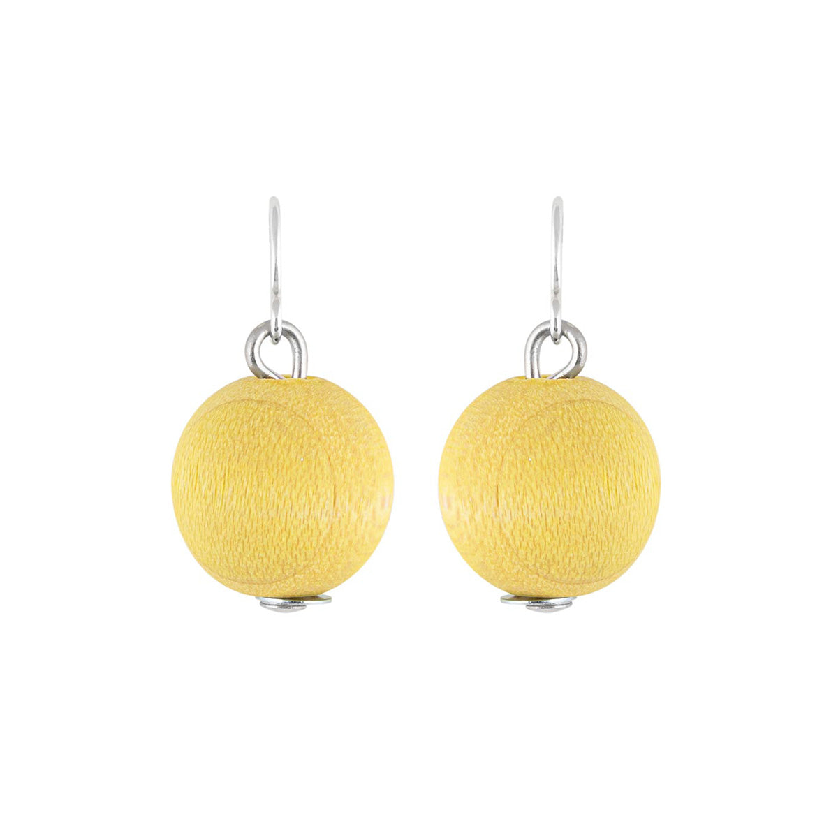 Karpalo earrings, citron yellow