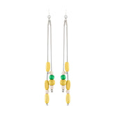 Vilma earrings, yellow