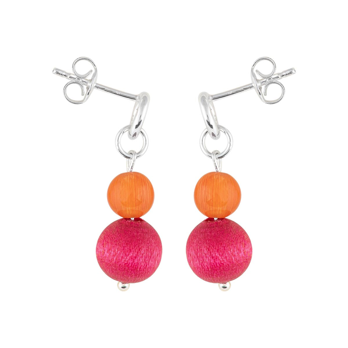 Tilde earrings, pink