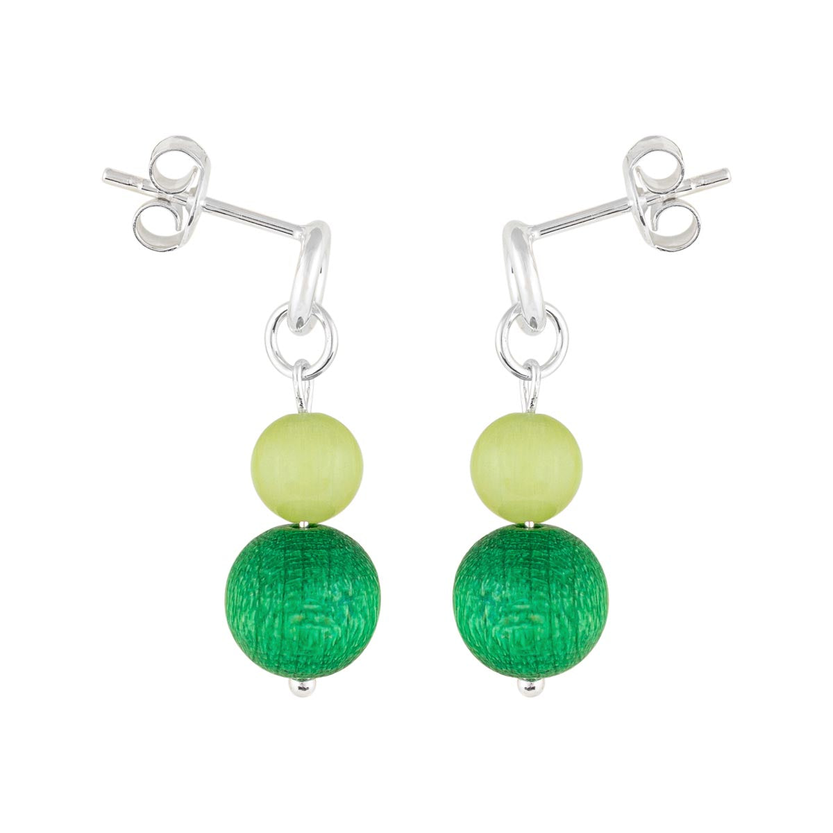 Tilde earrings, green