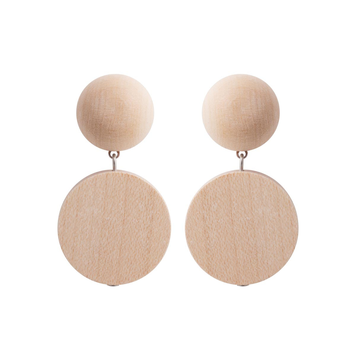 Gaala earrings, varnished wood