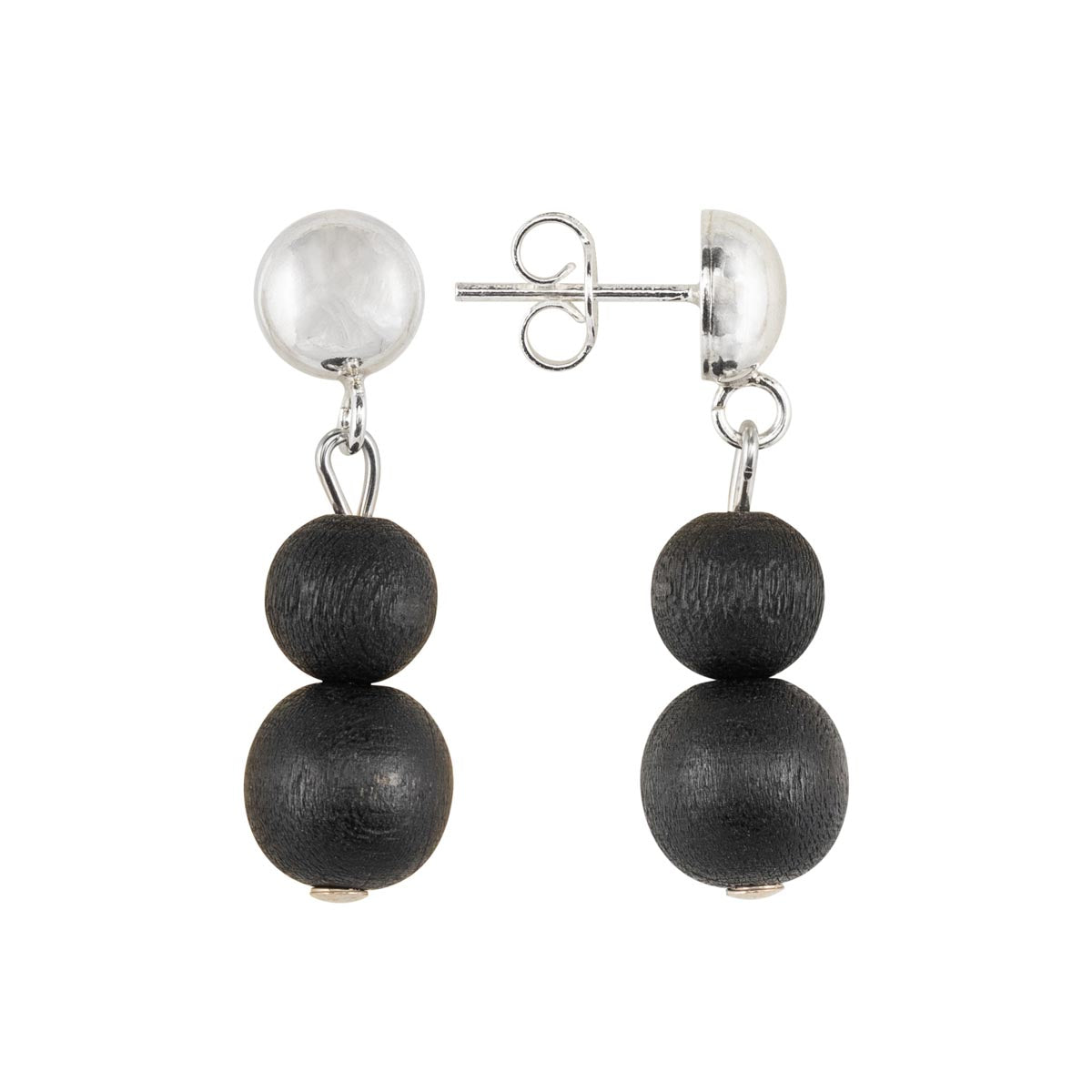 Olos earrings, black