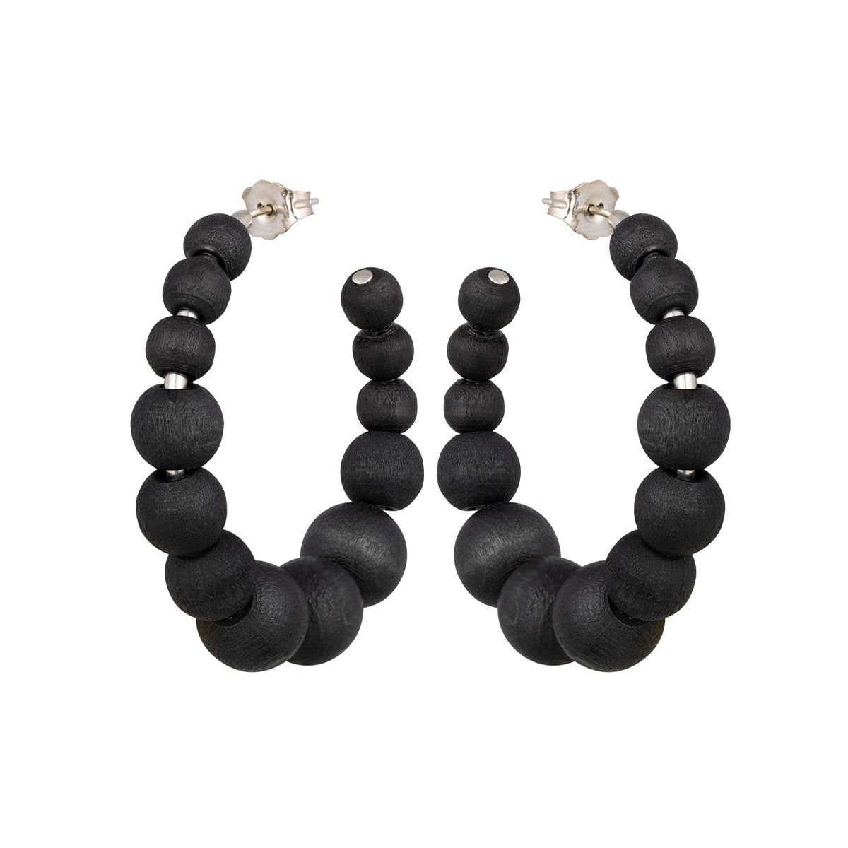 Asta earrings, black