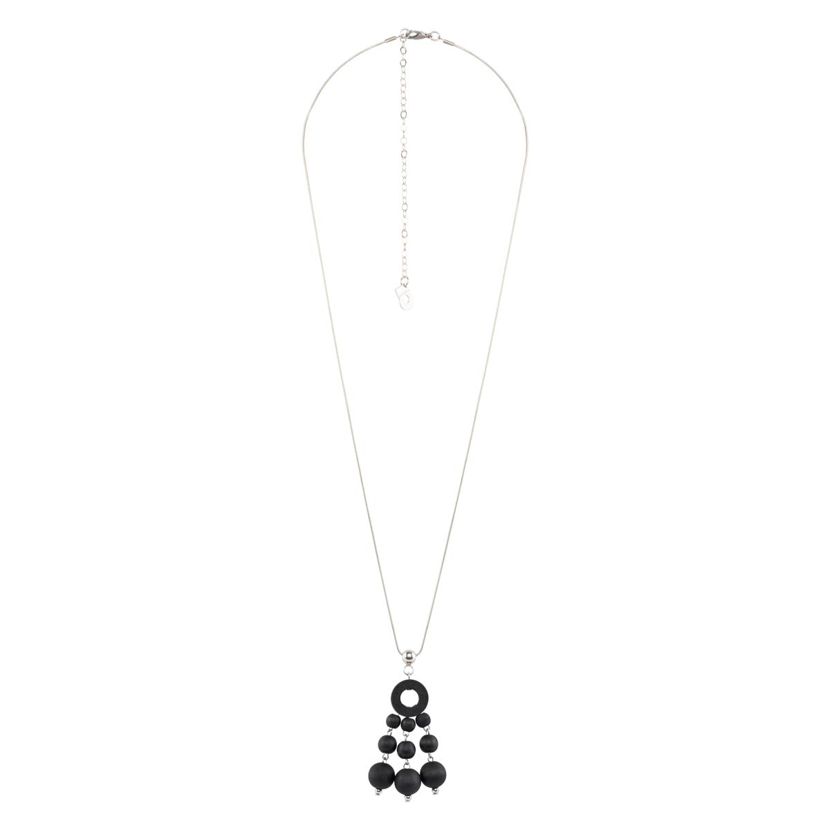 Kaskadi necklace, black