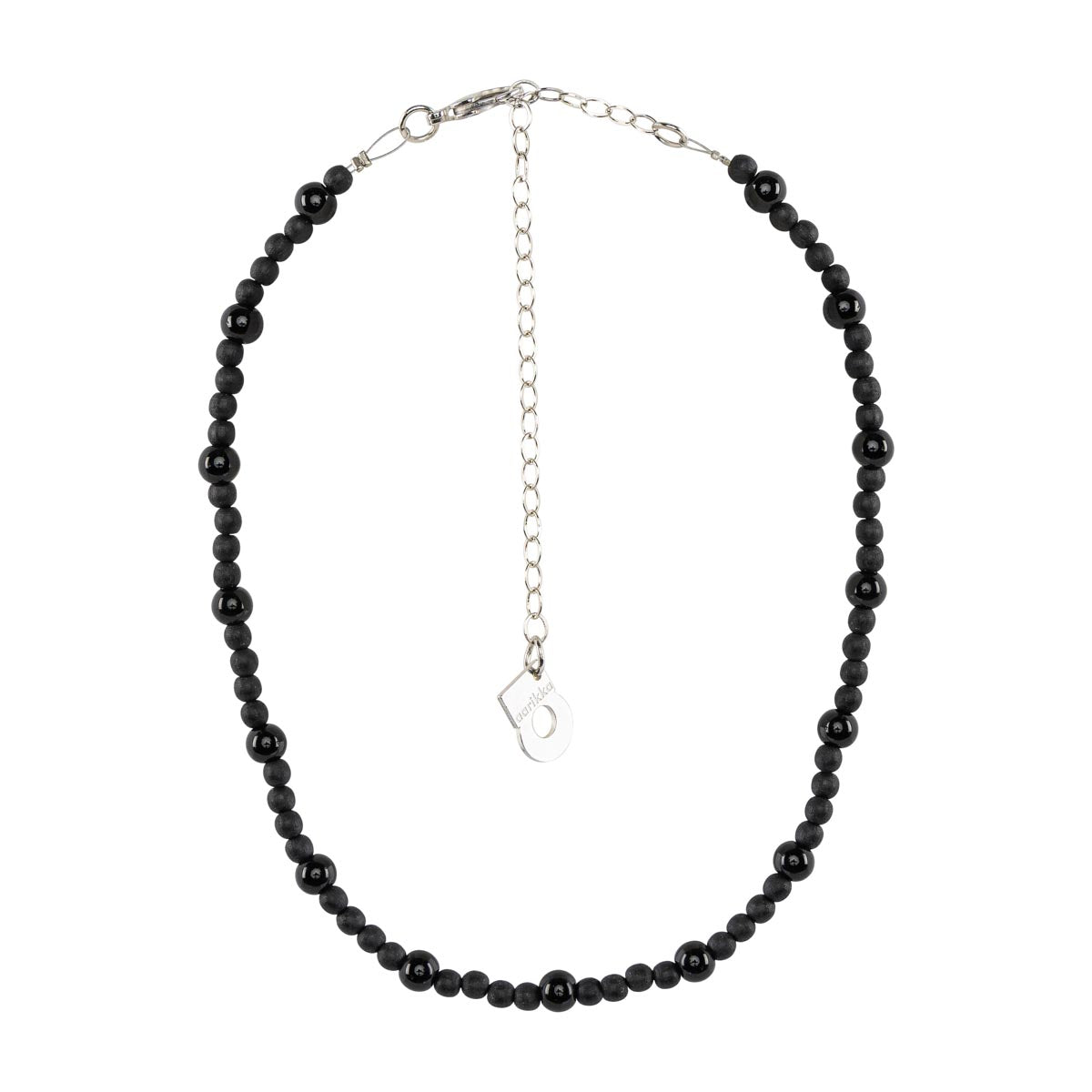Lasihelmi necklace, black