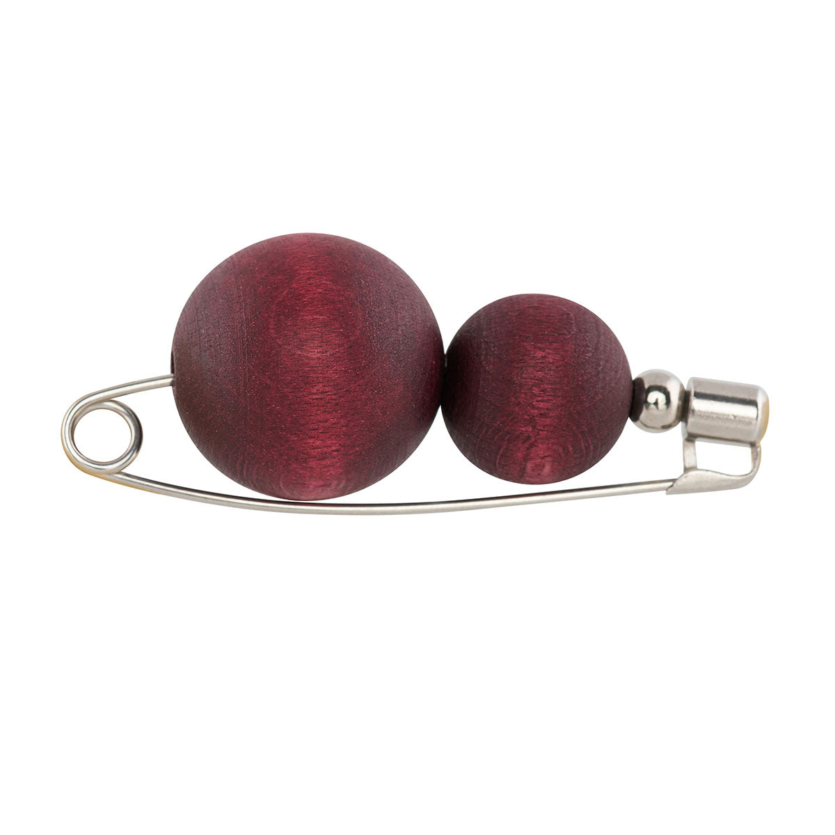 Olos brooch, wine red