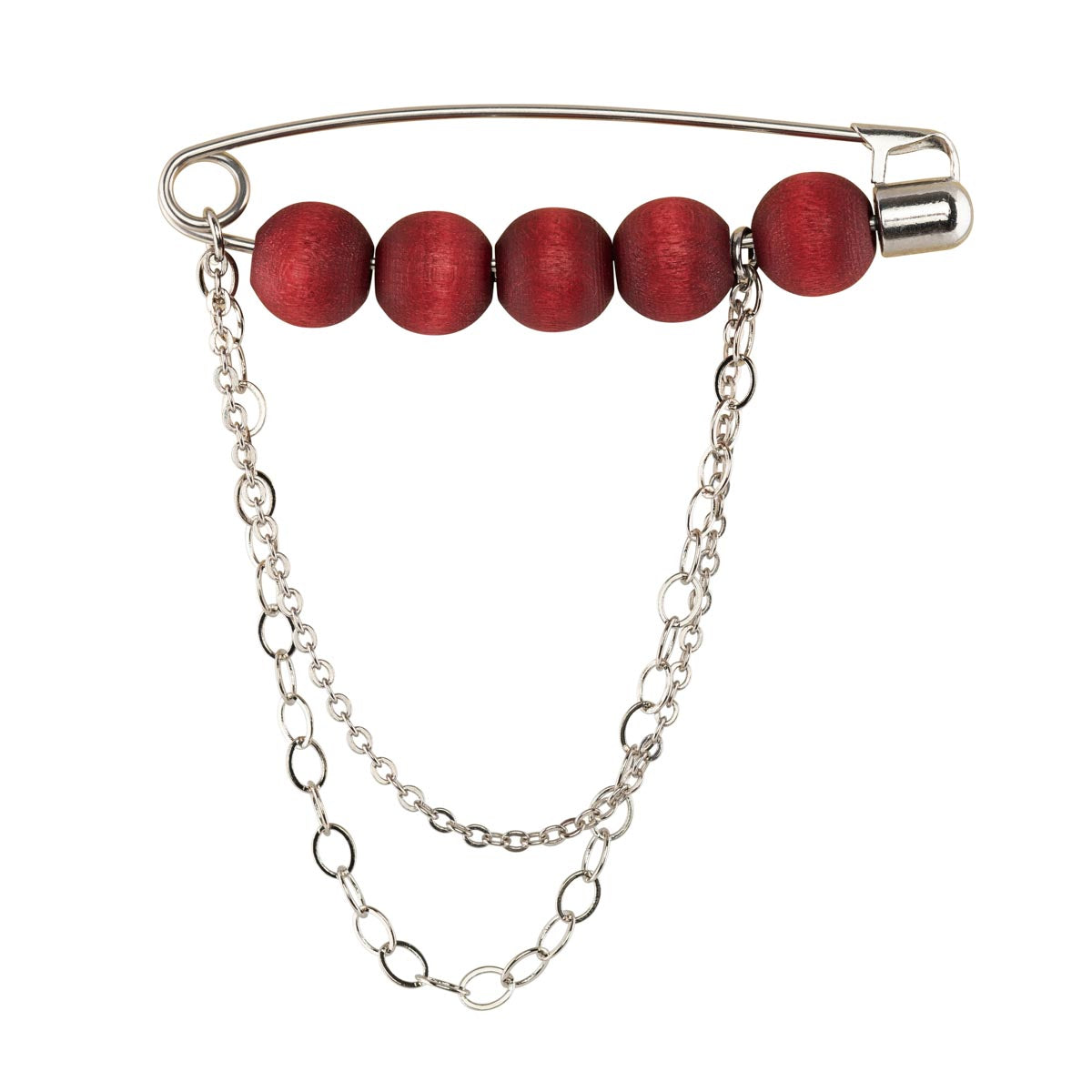 Sara brooch, wine red