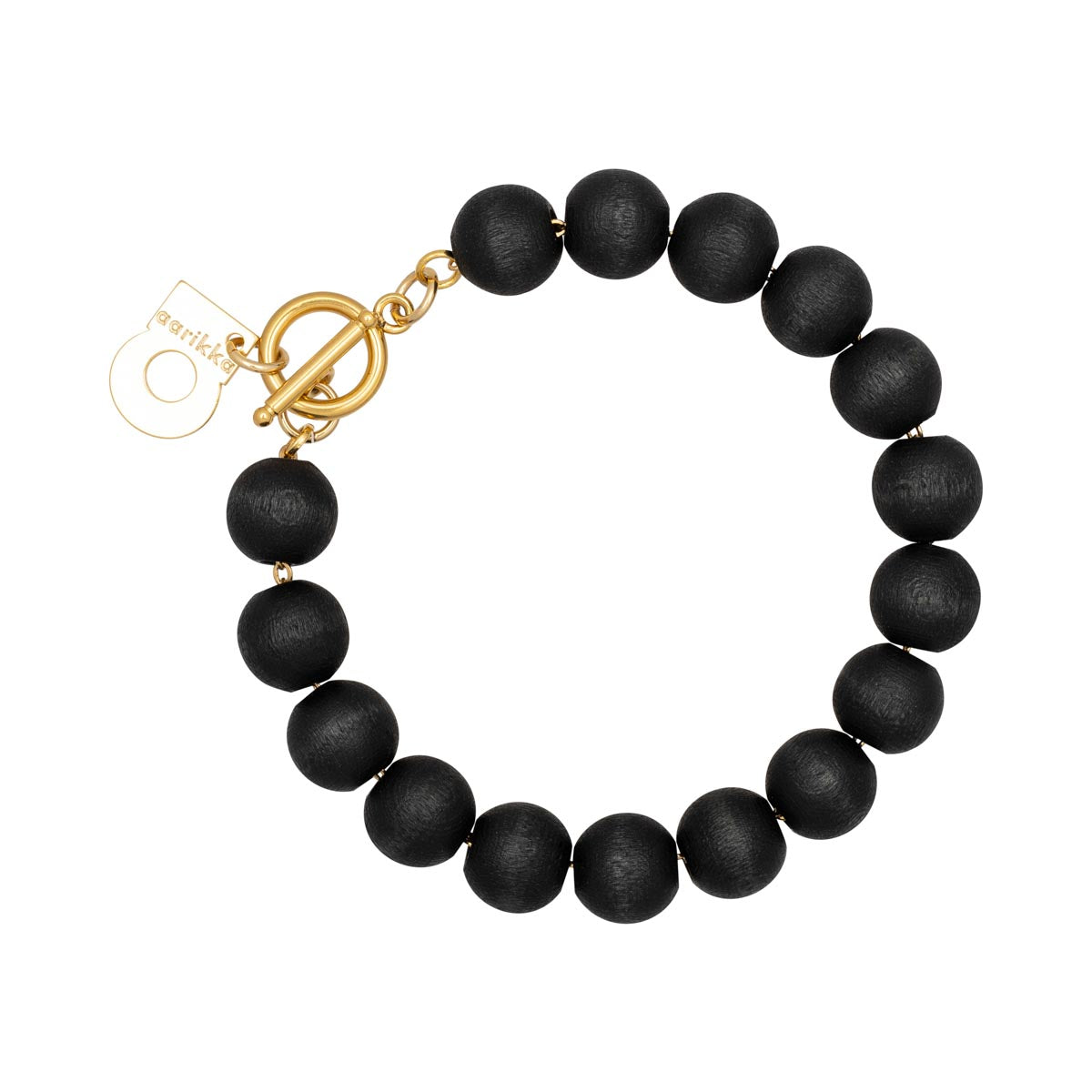 Valma bracelet, black and gold