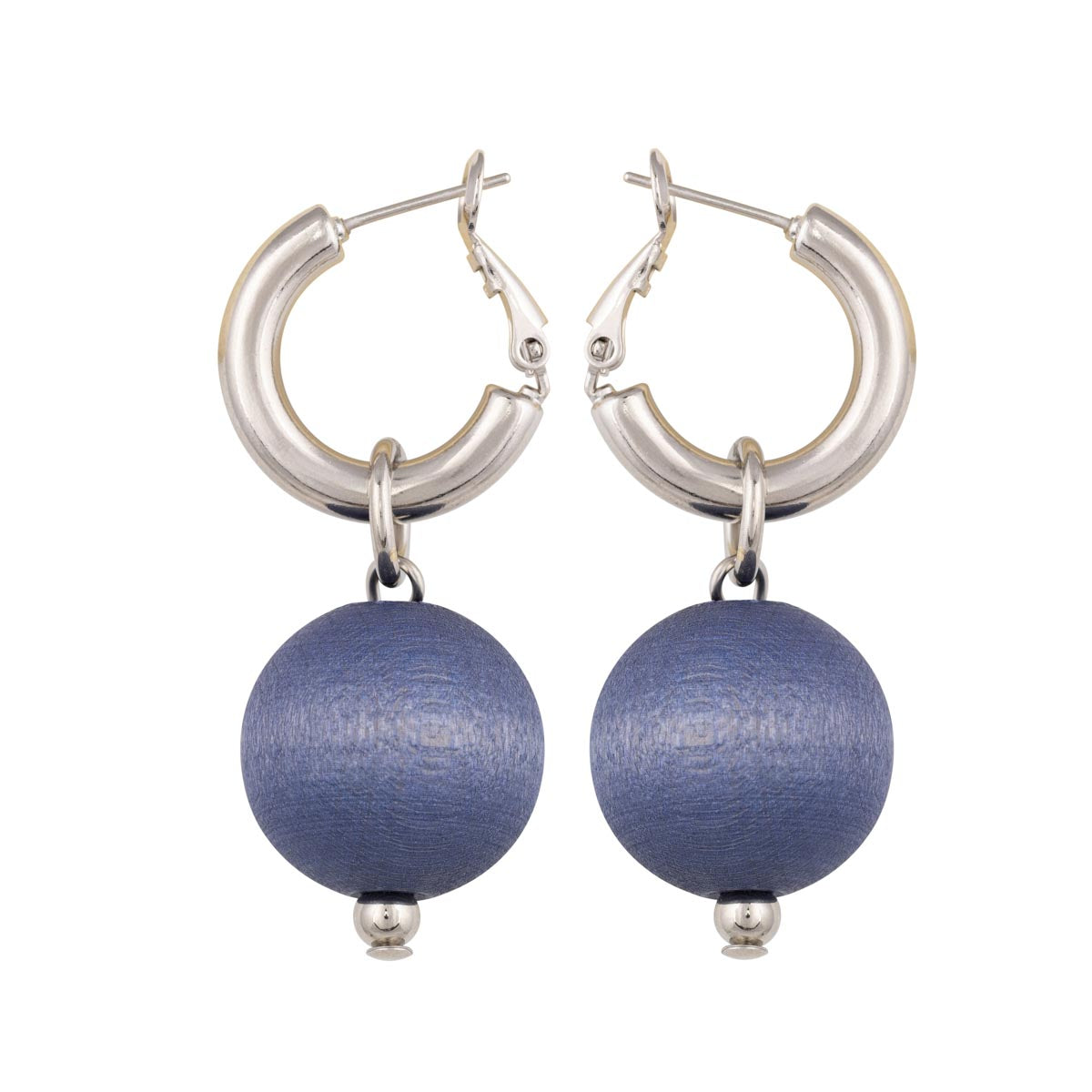 Valma earrings, blue-grey