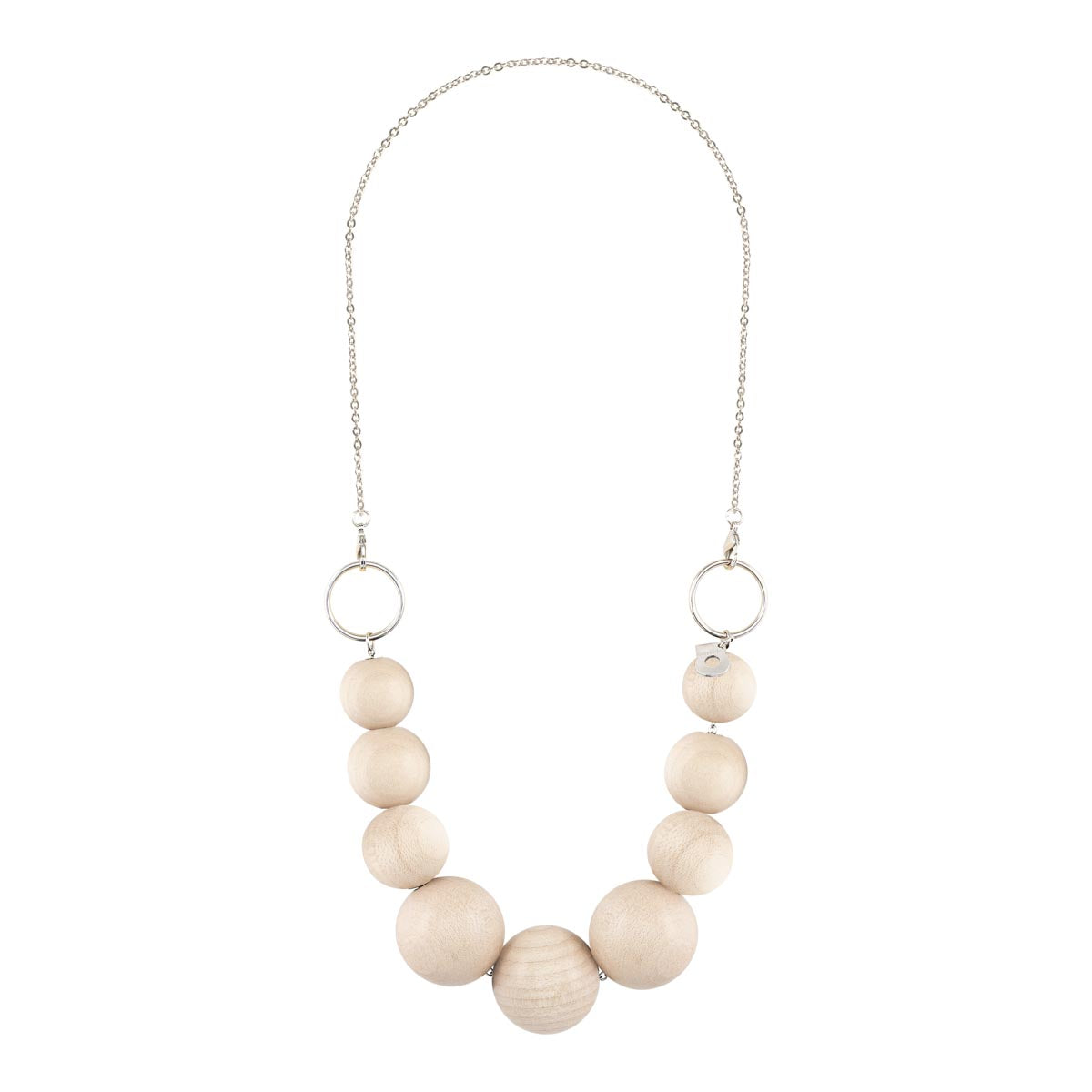 Elsa necklace, varnished wood