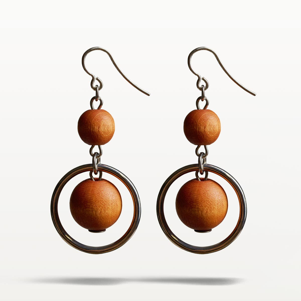 Iisa earrings, orange