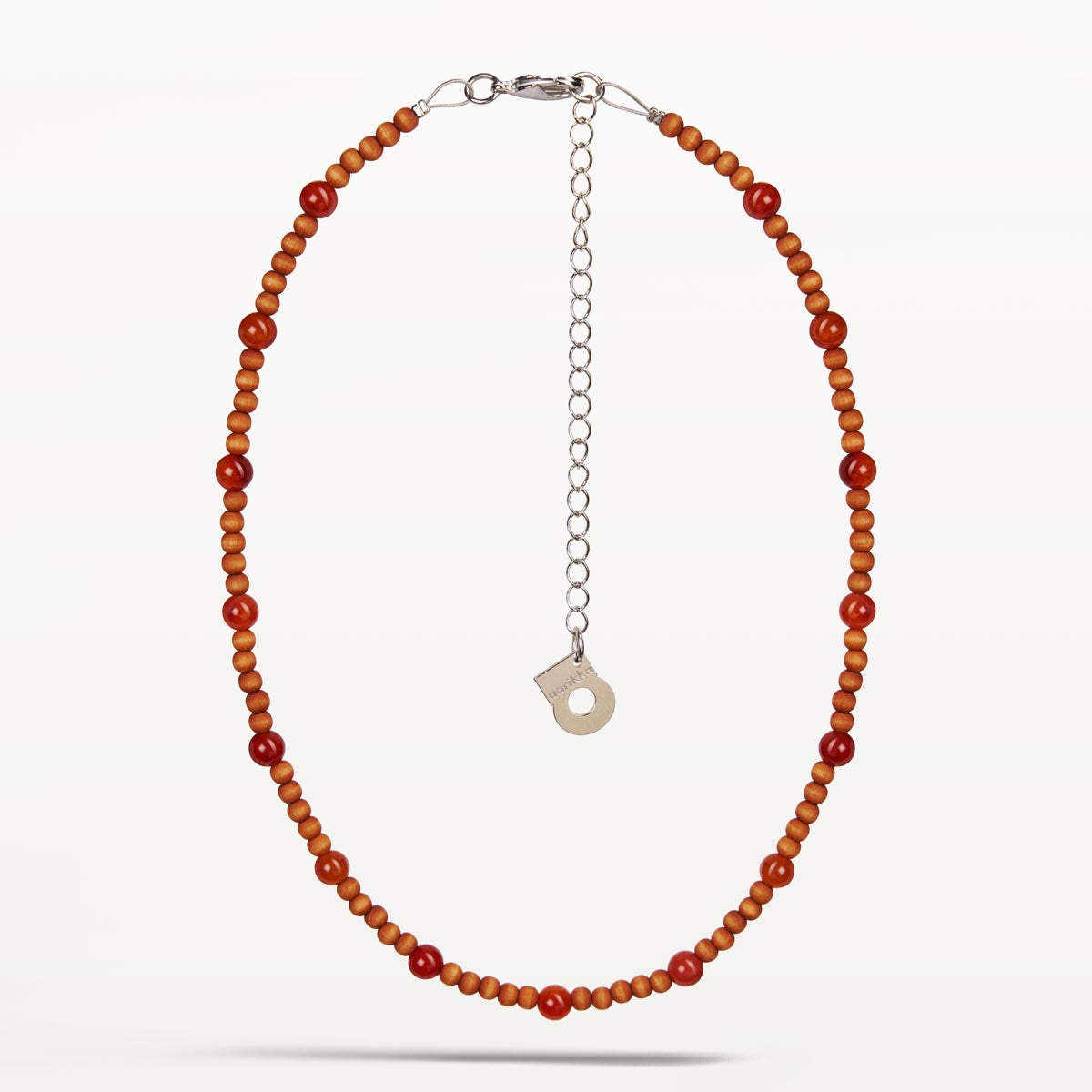 Lasihelmi necklace, copper