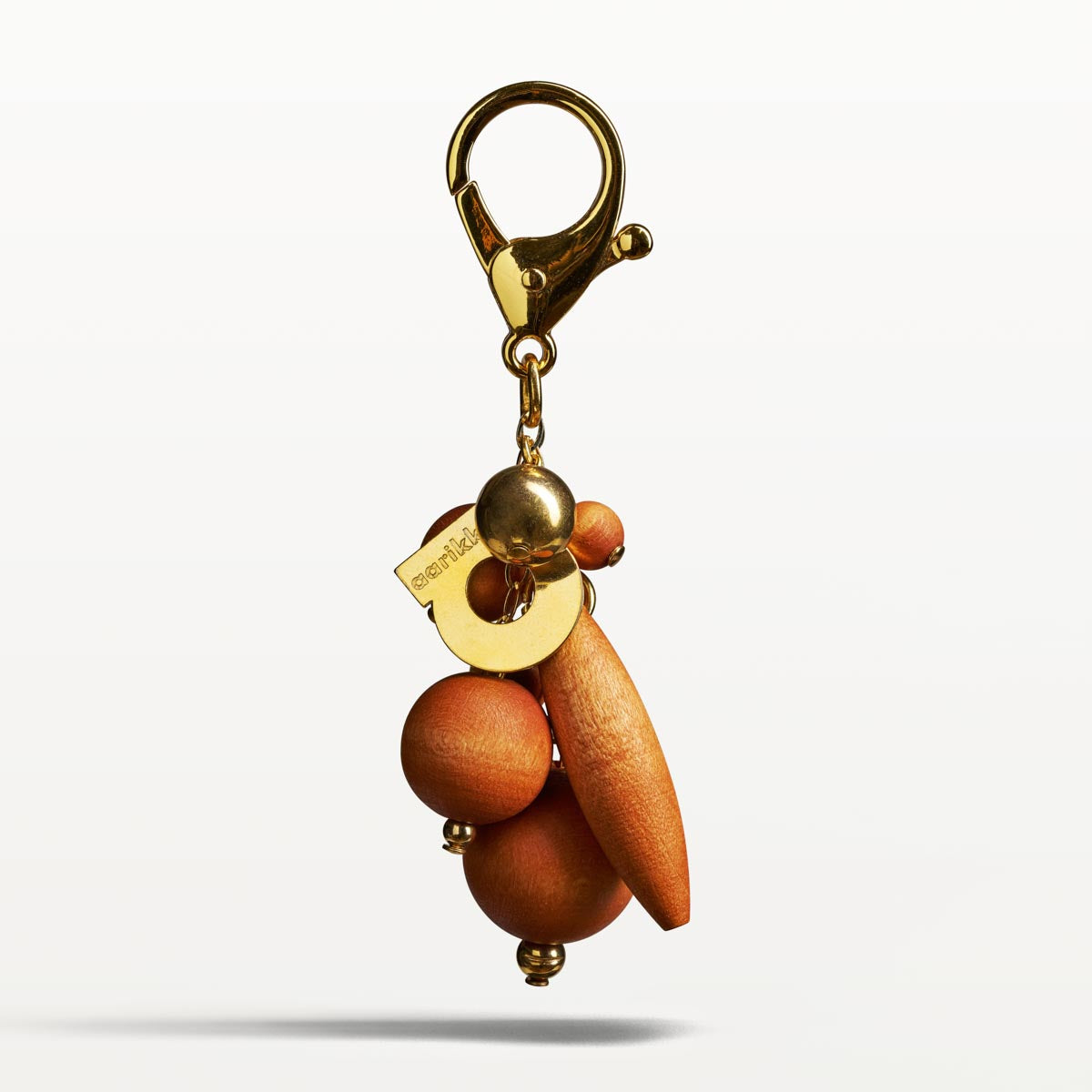 Ronja bag charm, copper and gold