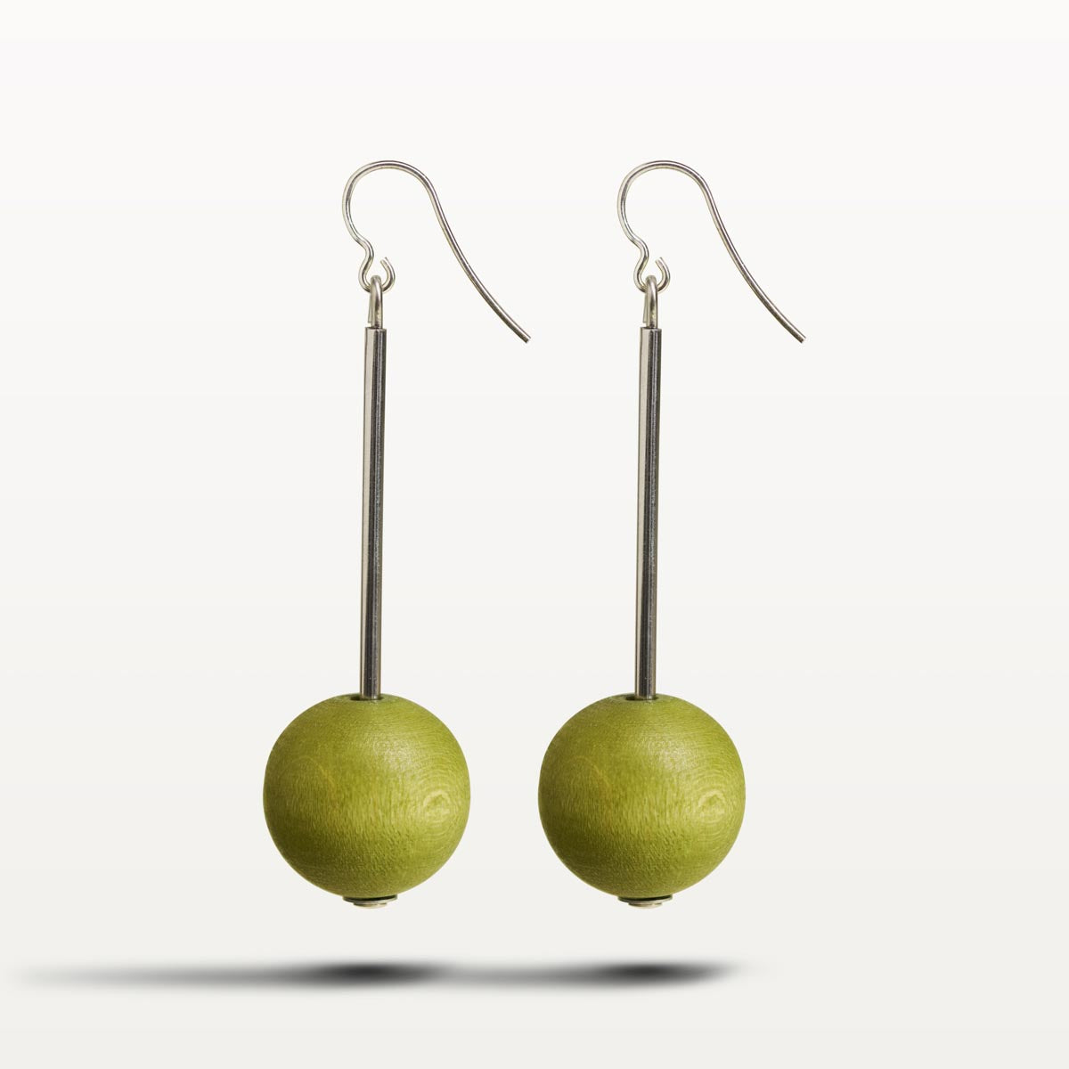 Elsa earrings, khaki green