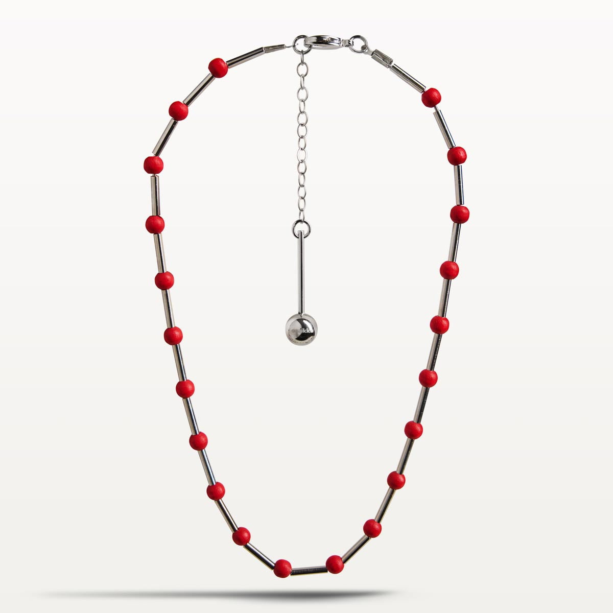 Mila necklace, red