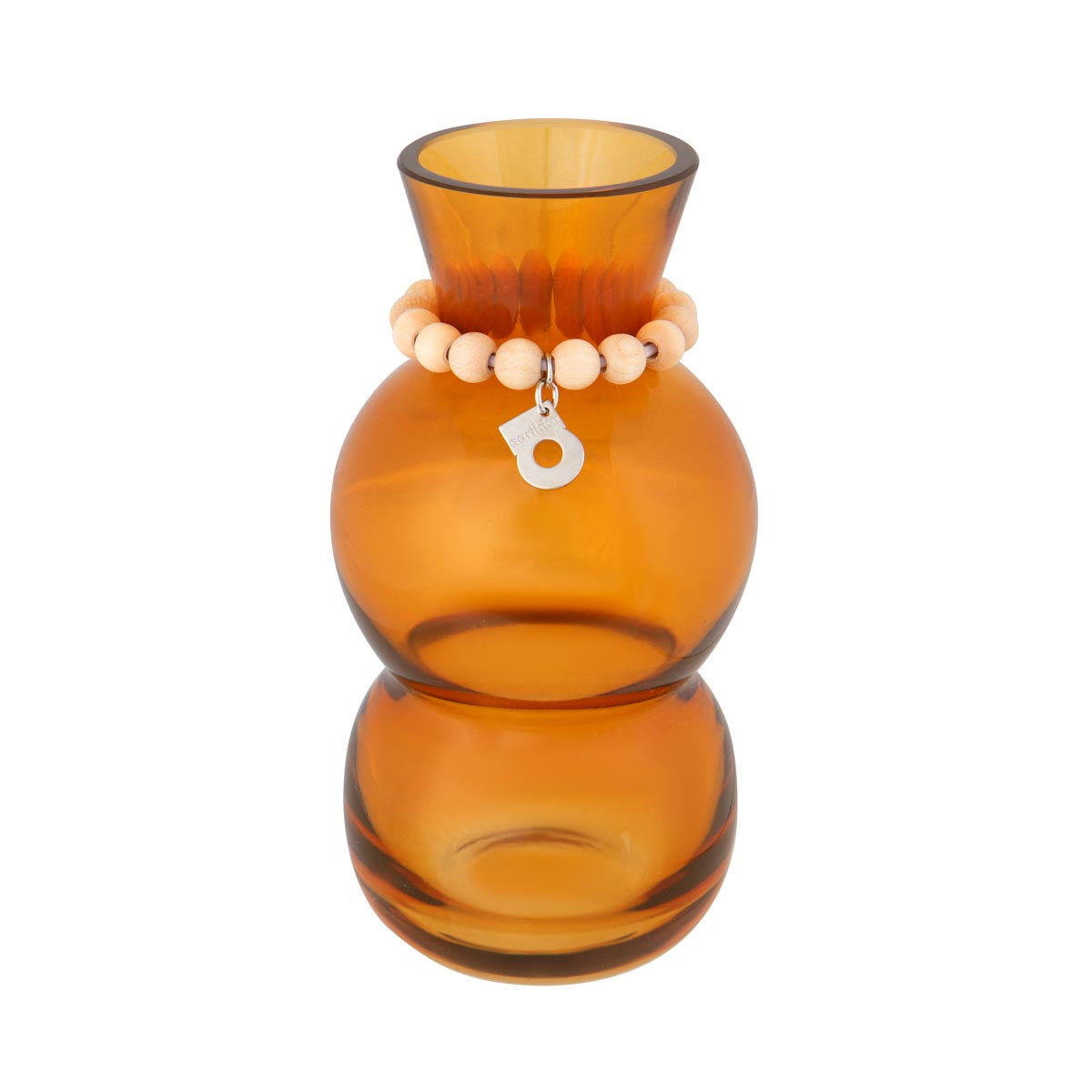 Kupla vase, amber, 14 cm