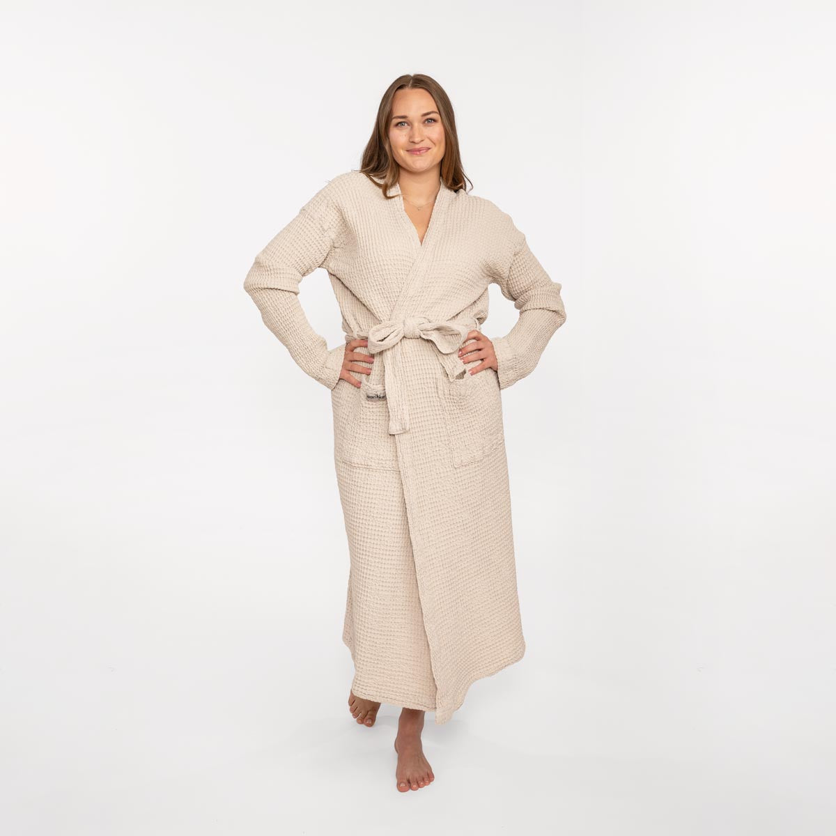Nuppu bath robe, beige