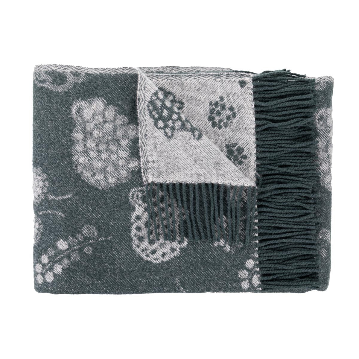 Blanket, Rams in a Field, green