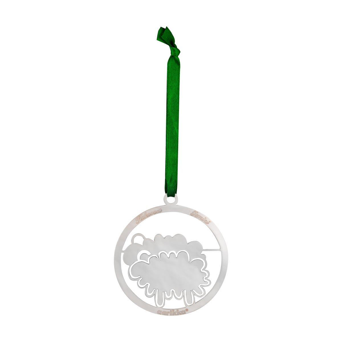 Ram Ornament, Gemini, stainless steel