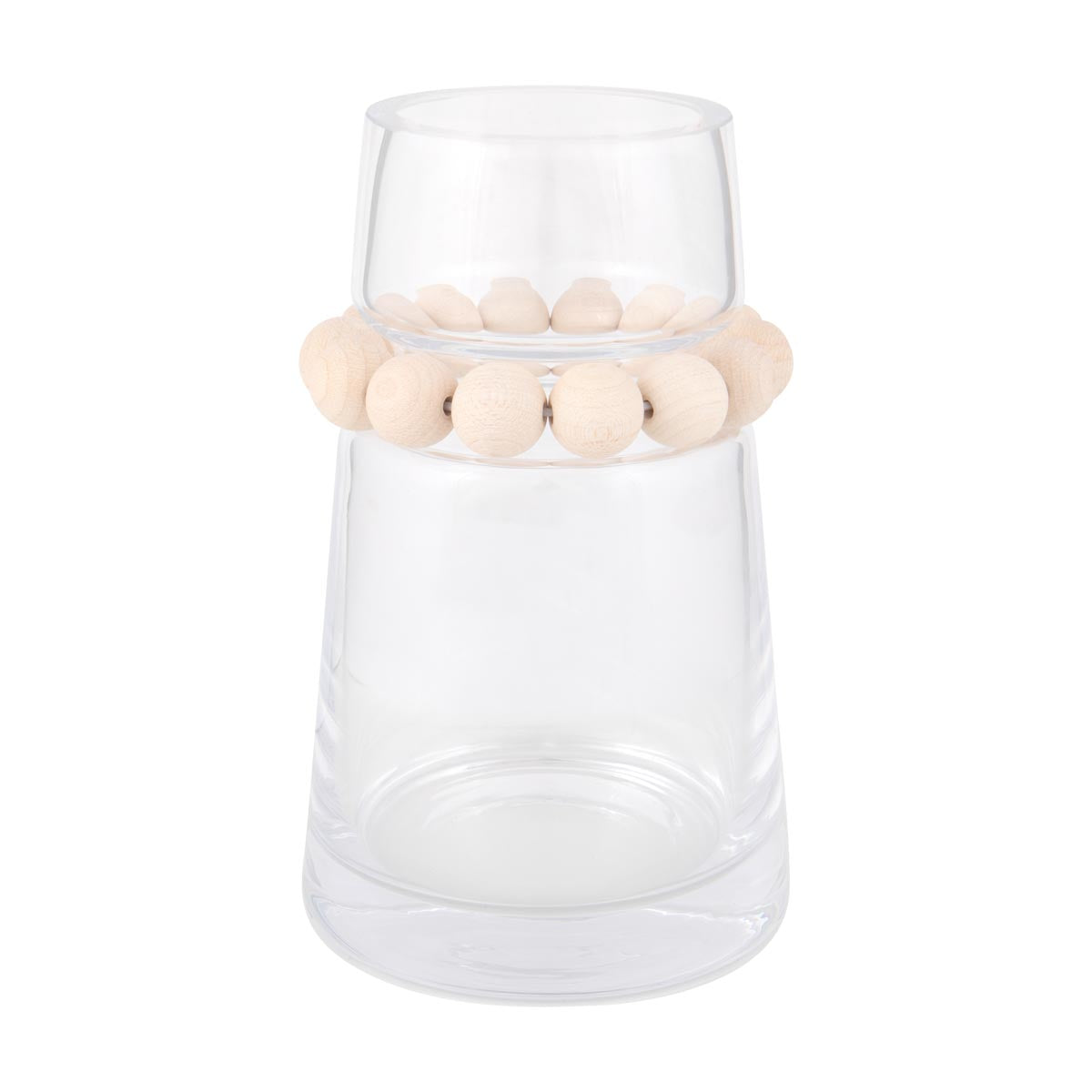 Nuppu glass vase, clear glass, 13,5 cm